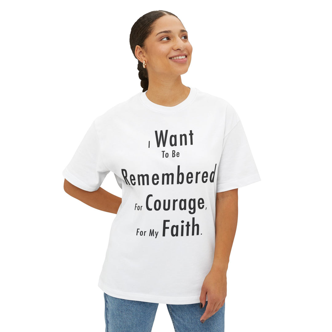 Charlie Kirk Quote Unisex Oversized Boxy Tee