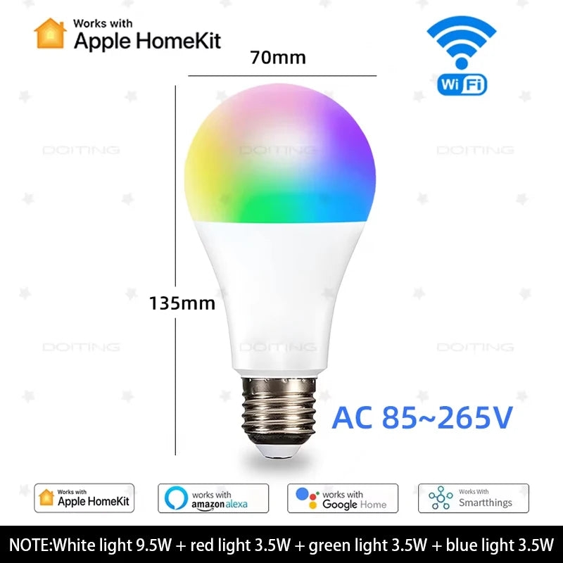 Homekit WiFi E27 Dimmable Bulb