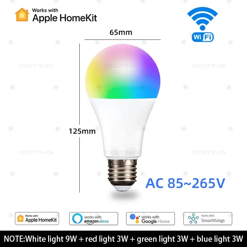 Homekit WiFi E27 Dimmable Bulb