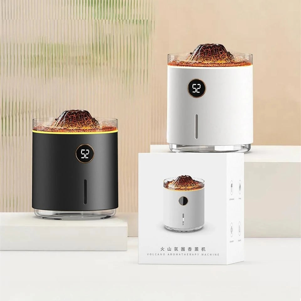 Volcano Humidifier with Adjustable Flame Light - VAZIRION