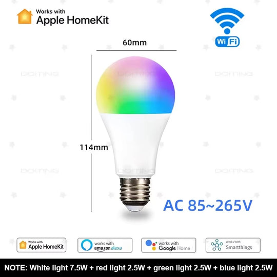 Homekit WiFi E27 Dimmable Bulb